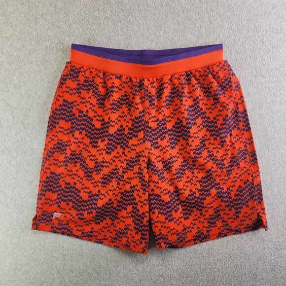 Fabletics Shorts Mens S Red Purple Fundamental II Boxer Lined 7" Training Gym - Picture 2 of 16